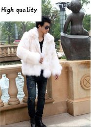 Men's Fur Faux Coat Autumn And Winter Korean Furry Jacket Coats For Men Clothes 2023 Overcoat Abrigo Hombre