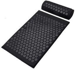 Yoga Mats Anti-Stress Acupressure Yoga Mat Foot Shakti Mat Massage Applicator Spike Back Massage Cushion Accupressure Mat 230925