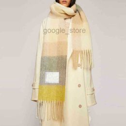 Ac Winter Scarves Women Shawls Warm Wraps Lady Pashmina Pure Blanket Cashmere Scarf Neck Headband Hijabs Stole A-6