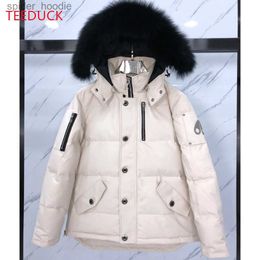 Men's Down Parkas Canada Down Jacket Men's Women Coat Mooseknckls Down Jackets Male Thick Overcoat Waterproof Overcoat Park Expedition Down Coat L230926