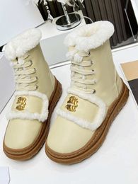 Luxury designer designs popular snow boots resistant cow patent leather upper for good warmth retention, anti slip and