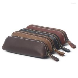 School Bags Leather Pencil Case For Artists Designers Architects And Pen Lovers In Offices Universities Colleges Travel