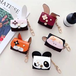 Designer Fashion Headphone Accessories Airpods Case for Airpods Pro 2 Airpods 3 2 1 Cases luxury leather Wireless Bluetooth Headset Protection Earphone Bag