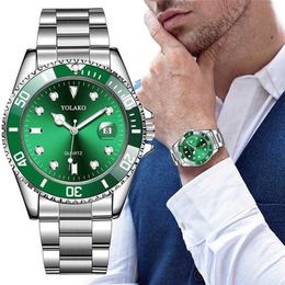 S relógios masculinos marca superior de luxo moda militar aço inoxidável data esporte quartzo analógico relógio pulso h1012246a