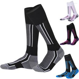 Sports Socks Sport Ski Performance Knee High Thermal Cushion Mountaineering Sock Women Men For Skiing Snowboarding Cold Weather