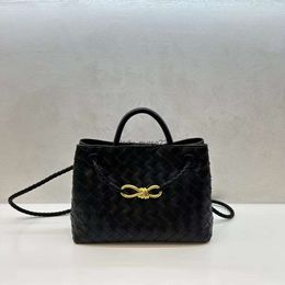 Capacity 2023 Andiamo Shoulder Tote Woven Bags Tote Lady Cassette New Bvbag Large Veneeta Cowhide Designer Casual Bag Handbag Classic Fashion Xio7