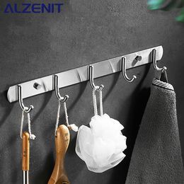 Towel Racks Bathroom Wall Hanging Clothes Hook 304 Stainless Steel Clothes Hanger Multipurpose Shower Hook Living Room Kitchen Accessories 230926