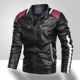 Men's Fur Winter 2023 Autumn Leather Jackets Men High-quality Faux Coats Male Motorcycle Plus Velvet Warm PU Outerwear