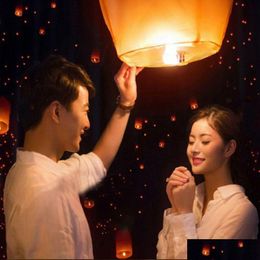 Christmas Decorations 10Pcs/Set Flying Lantern Sky Ing Paper Lanterns Diy Chinese Lamp For Party Wedding Decoration 201127 Drop Deli Otz0J