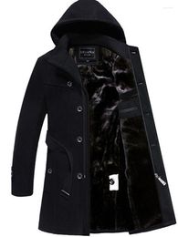 Men's Wool Ages 18-35 Years Old Coat Long High Quality Mens Fashion Cape Warm Outwear