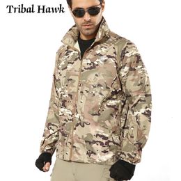 Men's Jackets Summer Tactical Camouflage Jacket Men Waterproof Thin Hood Raincoat Windbreaker Military Navy Seal Lightweight Skin Jacket S-4XL 230926