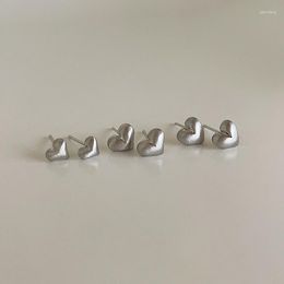 Dangle Earrings ROPUHOV 2023 Brushed Metal Heart For Female Korean Niche Design Personalised Minimalist Temperament Women