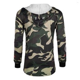 Men's Trench Coats Cotton Sweatshirts Men Camouflage Hooded Coat Jacket Cardigan Long Sleeve Outwear Blouse Mens Sweater Zip