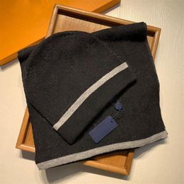 hat scarf set for men and women winter wool scarfs designer shawl cap beanie wrap scarves289n