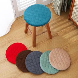 Pillow Elastic Solid Color Stool Slipcovers Stretch Chair Slip Case Protector Round Cover Removable