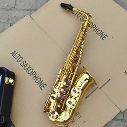 JUPITER JAS-669 New Arrival Alto Eb Tune Saxophone Brass Musical Instrument Gold Lacquer Sax With Case Mouthpiece Free Shipping