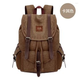 Backpack Fashion Men's Vintage Canvas School Bag Travel S Large Capacity 14 '' Laptop