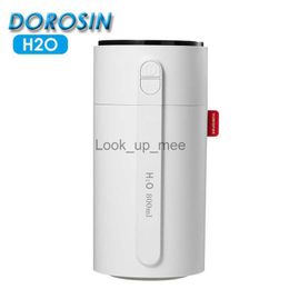 Humidifiers H2O Smart Induction Mini Humidifier Diffuser 2000mAh Battery Rechargeable 800ml Mist Maker Sprayer For Home Office Car YQ230926