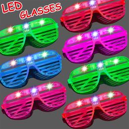 Other Event Party Supplies 10/15/30 Pcs Light Up LED Glasses 5 Colours Glow Glasses Glow in The Dark Party Supplies Neon Party Favours for Kids Adults 230926