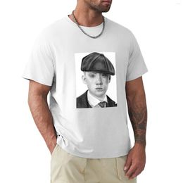 Men's Polos John Shelby | The Peaky Blinders Joe Cole Fan Art T-Shirt Oversized T Shirt Sweat Mens Graphic T-shirts Pack
