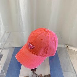 2022 fashion mens designer caps high quality printed denim pink grey men snapbacks outdoor spring autumn baseball cap271Y