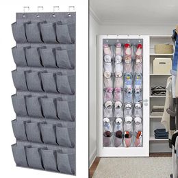 Storage Boxes Solid-color Shoes Hanging Rack Saving Space Boots Pouch For Bedroom