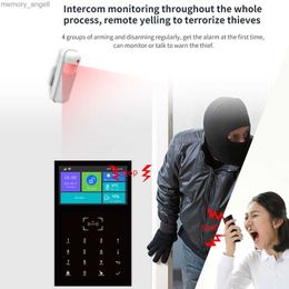 Alarm systems PG-109 Smart Alarm System WIFI GSM Burglar Home Security With Temperature and Humidity Function Smart Life YQ230927