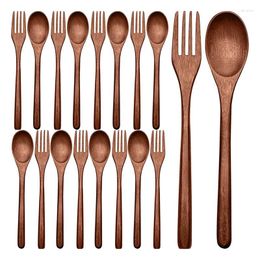 Spoons 64Pcs Wooden Forks Set Including And Japanese Utensil Reusable Handmade
