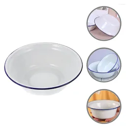 Dinnerware Sets Retro Enamel Basin Mixing Bowl Kitchen Salad Bowls Nostalgia Decorative Soup Enamelware Lard Kitchenware