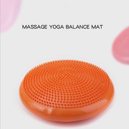Yoga Balls Yoga Balls Massage Pad Inflatable Stability Wobble Balance Disc Cushion Mat Fitness Exercise Training ball 230925