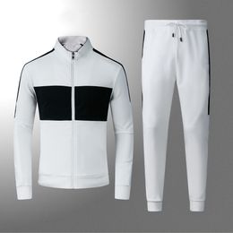 German men's Tracksuits sports Sports car co-branded black and white patchwork blazer