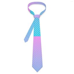 Bow Ties Polka Dots Print Tie Pastel Gradient Leisure Neck Men Elegant Necktie Accessories Quality Graphic Collar