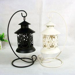 Candle Holders Holder European Hollow Iron CandlestickCandle Stand Light Bird Cage Style Home Decoration Lantern Gift