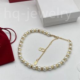 2023 Luxury master designs pearl necklace fashionable Jewellery for wedding party travel9275d