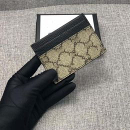 High-End Quality Genuine Leather Purse card holder Luxurys designer single wallet Men Women's Holders Coin original Mini272J
