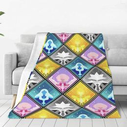 Blankets Steven Universe Cartoon Plaid Blanket Sofa Cover Fleece Spring/Autumn Anime Soft Throw For Home Couch Bedspreads