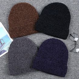 Motorcycle Apparel Men Warm Knit Plush Pullover Wool Hat With Protection And Cotton