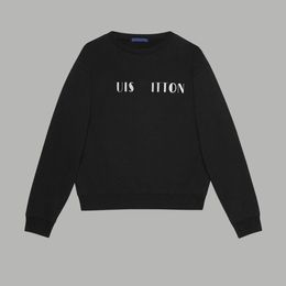 New 100% Cotton Letter Printing Sweater Cartoon Long Sleeve Pullover Hooded Sweater Street Fashion Loose Fit f00J17
