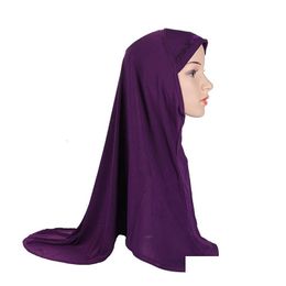 Hijabs Yyz25 Instant Hijab Heavy For Women Veil Crystal Muslim Fashion Islam Cap Scarf Headscarf 230509 Drop Delivery Accessories Hats Dhbrd