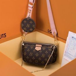 Wallets 3 piece set women crossbody bag Genuine Leather luxury handbags purses designers lady tote bags Coin Purse three item231I