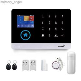 Alarm systems 2.4inch Color TFT LCD Touch Keypad Operated SOS PIR Motion Fire Water/Gas/CO Leaking Notification 4G Alarm System with GSM WiFi YQ230926