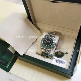 Super Factory Mens Watch 126610 41MM Rotating Green Ceramic Bezel 2813 Automatic Movement Men 904L Steel Dive Wristwatches Luminou257S