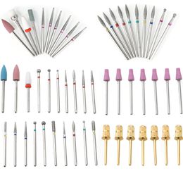 Nail Manicure Set 710PCS Milling Cutter for Manicure Set Ceramic Diamond Nail Drill Bits Mill Cutters for Removing Gel Varnish Nail Art Accessory 230925
