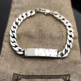 Top luxury designer bracelet charm gift unisex hip hop women mens bracelets 16cm 18cm 20cm 22cm trendy cuban chain stainless steel187h