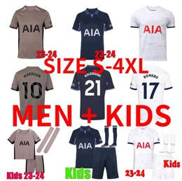 3XL 4XL MADDISON SON 23 24 Soccer Jerseys KULUSEVSKI RICHARLISON KULUSEVSKI 2023 2024 ROMERO PHILLIPS VELIZ VAN DE VEN BISSOUMA Football shirt Men kids sets