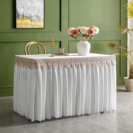 Table Skirt Thickened Gold Velvet El Meeting Buffet Event Exhibition Sign-In Skirting Cover Customised Size