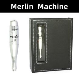 Tattoo Machine Original Merlin Permanent Makeup Eyebrow Pen with Needles and Plug Make Up Cosmetic Kit 230926
