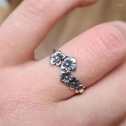 Wedding Rings CAOSHI Fancy Flower Ring Lady Delicate Finger Jewellery Low-key Graceful For Daily Wear Elegant Female Chic Accessories