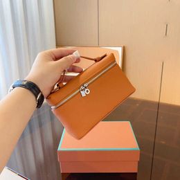 Loro Lunchbox Bag Pocket Totes Designer Tote Bag Women Desing Handbag Fashion Solid Colour Quality Cosmetic Bag Leather Purse