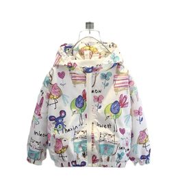 Cardigan Coat For Boy Graffiti Pattern Coats Kids Spring Autumn Children Casual Style Clothes 230925